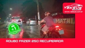 Fazer 250 Recuperada Após Roubo a Mão Armada na Zona Leste